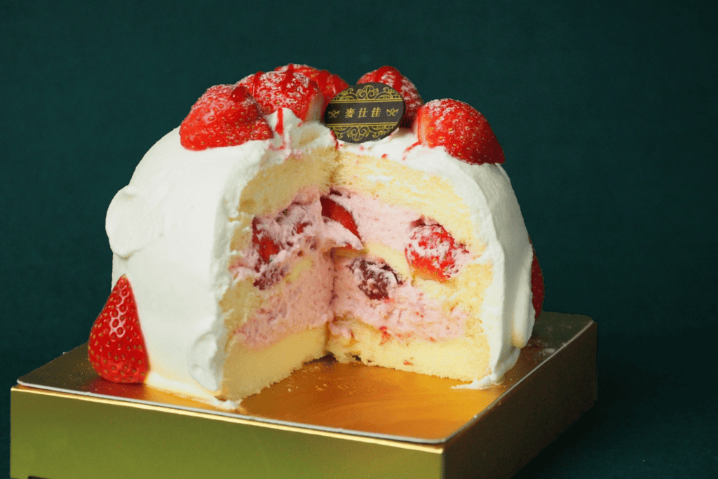 台中草莓蛋糕推薦－麥仕佳生乳草莓炸彈蛋糕
